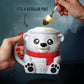 Pawblo - The Ice Cream Pint Holding Polar Bear - Pint Pals by LeHa Design